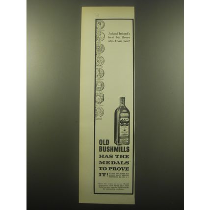 1959 Old Bushmills Whiskey Ad - Judged Ireland's best by those who know best