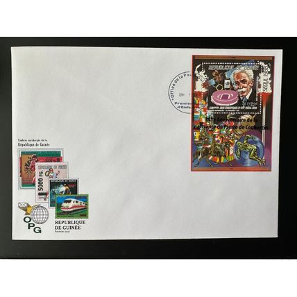 Guinée 2008 FDC Mi. Bl. 1652 surchargé Pierre de Coubertin Jeux Olympiques