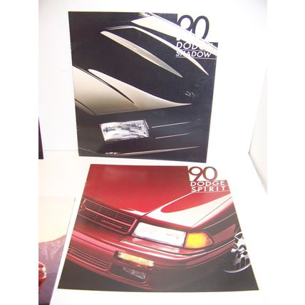 1990 PLYMOUTH LASER SUNDANCE DODGE SPIRIT DAYTONA SALES BROCHURES (6)