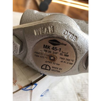 (WELD) 3/4" FLOWSERVE MK 45-1 DN 20 3/4" PN40 CL300 STEAM TRAP,GESTRA 0460,AV