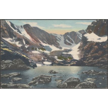 Loch Vale, Rocky Mountain National Park, Colorado, 1945 - Union Pacific Postcard