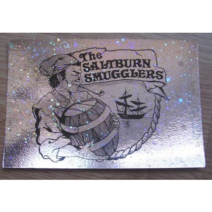 POSTCARD: TEESSIDE - SALTBURN SMUGGLERS, GLITTER CARD: 1990s