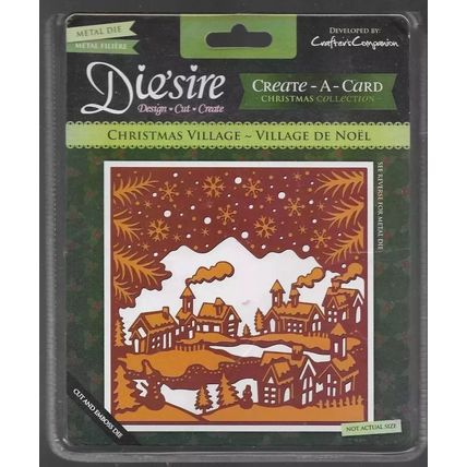 Crafter's Companion. Die'Sire. Christmas Village Die Set. Die Cutting Cardmaking