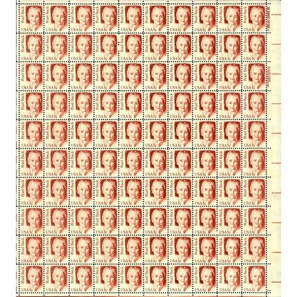 Pearl Buck Writer Sheet of 100 - 5 Cent Postage Stamps Scott 1848