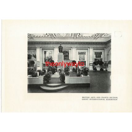 British Arts & Crafts, Ghent Exhibition, Both Sides, Book Illustration, 1913