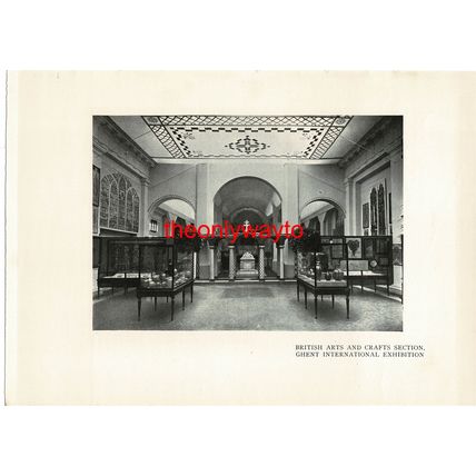 British Arts & Crafts, Ghent Exhibition, Both Sides, Book Illustration, 1913