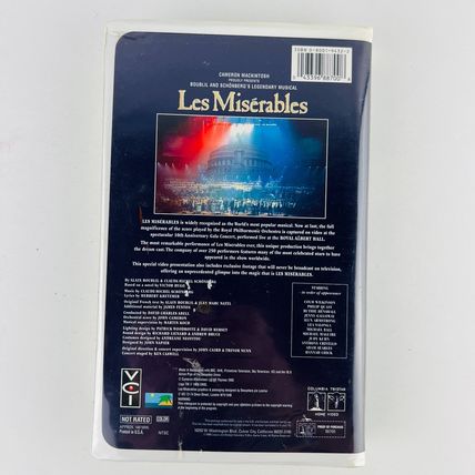 Les Miserables - The Dream Cast in Concert VHS Clamshell Case Colm Wilkinson