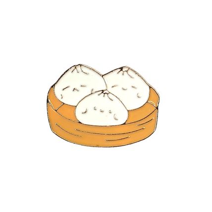 Pin Badge Bowl of Onions/Infant Faces Fun 2.8cm x 2cm Enamel Collectable BA118