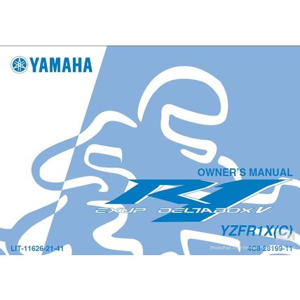 YAMAHA YZFR1X(C) OWNERS MANUAL MOTORCYCLE 118 PAGES IN ENGLISH