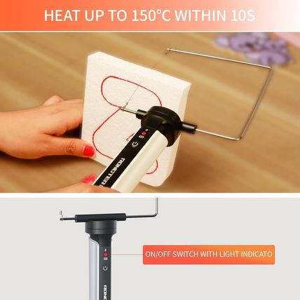 4 in 1 Hot Wire Electric Foam Cutter Kit, Styrofoam Cutting Tool 15W/ 6V with Ca