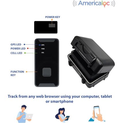 AMERICALOC GPS Tracker. GL300 MXW Series. No Subscription Required. Pay as You G