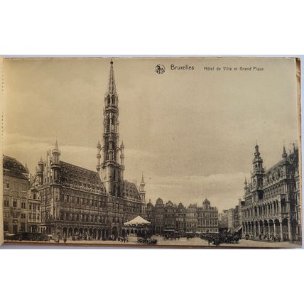 Postcards Brussels, Belgium. Book of 10. Unposted