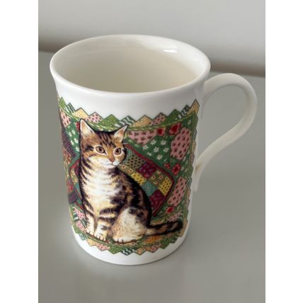 CROWN TRENT FINE BONE CHINA TABBY CATS MUG