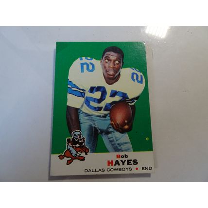 1969 Topps Football Card # 006 Bob Hayes Good (2) Dallas Cowboys