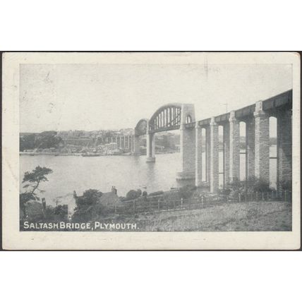 Saltash Bridge, Plymouth, Devon, 1904 - Pictorial Postcard