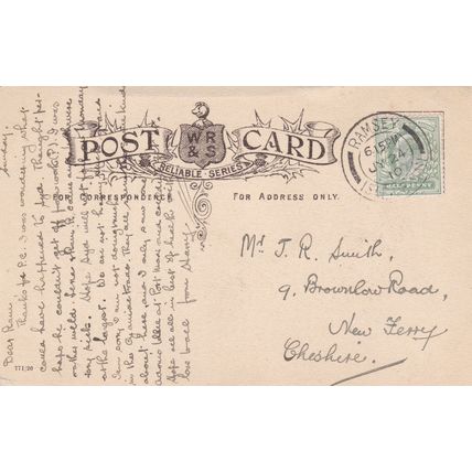 EC982 RAMSEY PARL. BOWLING GREEN . PRINTED POSTCARD