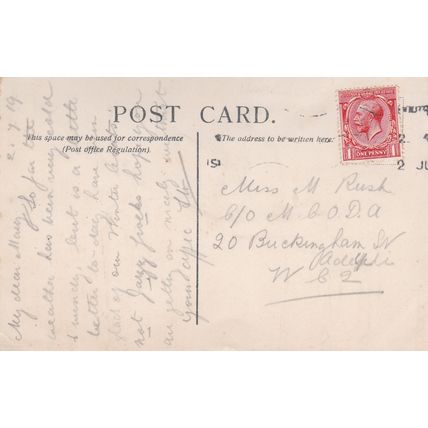 ED8 PORTSMOUTH - THE SALUTING BATTERY .PRINTED LL POSTCARD