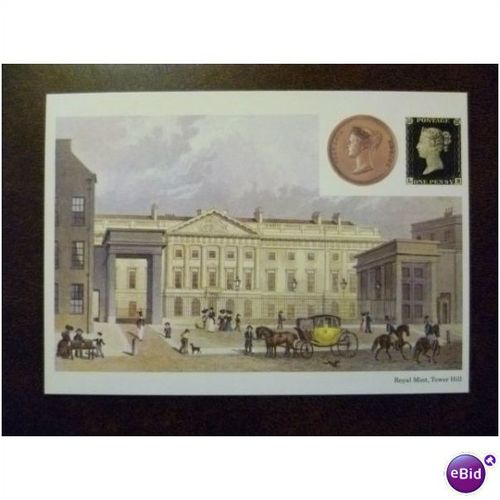 1983 Royal Mint Tower Hill National Postal Museum SS14 4-83 Postcard Coin Week