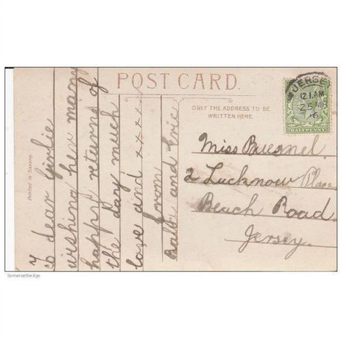 Young Girl With Flowers " Sincere Birthday Wishes " Postcard (CH113)