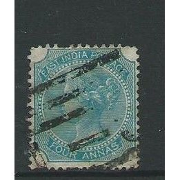 india stamp sg71 blue green used