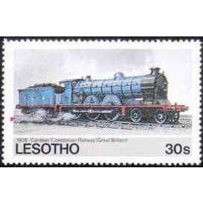 Lesotho QEII 1984 Railways 30s Caledonian Cardean Mounted Mint MM SG 607 stamp