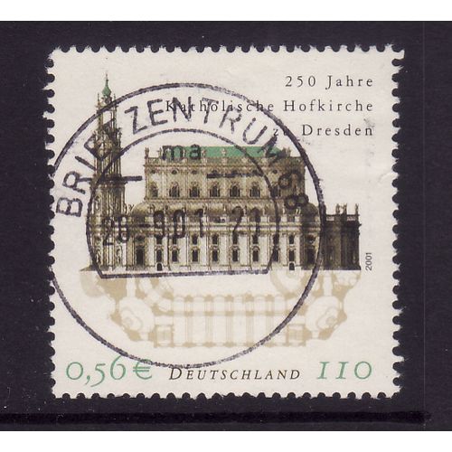 GERMANY 2001 SG 3063 110pf CATHOLIC COURT CHURCH DRESDEN FINE USED