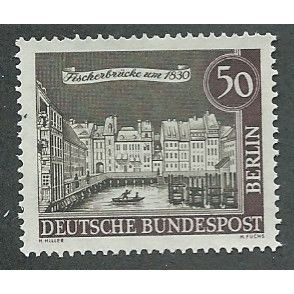 BERLIN - 1962 50pf U/M 'FISCHERBRUCKE' (EBID42-397)