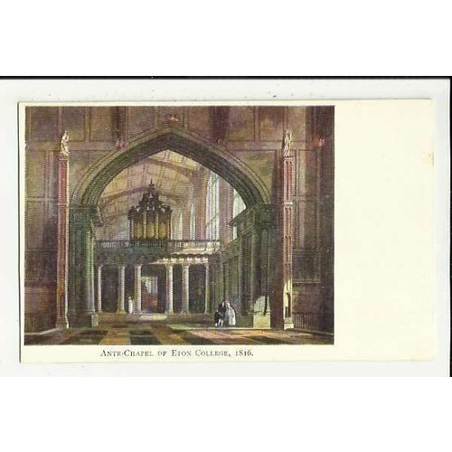 Berkshire ETON COLLEGE Ante-Chapel Art Postcard