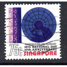 Singapore 1975 National Day 75c value, used, SG 258
