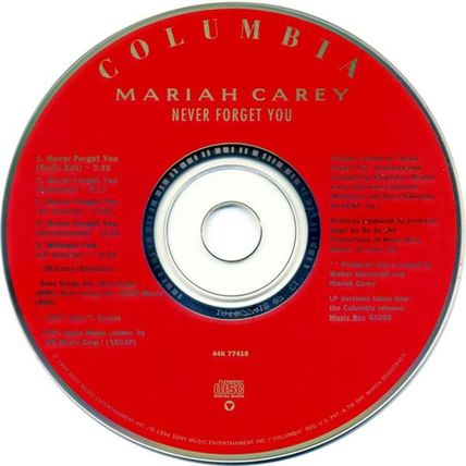 mariah carey never forget you us single.