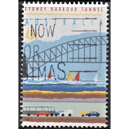AUSTRALIA, 1992 45c Sydney Harbour Tunnel p14.5, SG 1375 (Scott #1296a), used