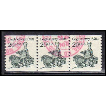 Used 2463 20c Railway Cog Very Fine PNC 1/3 PA2929