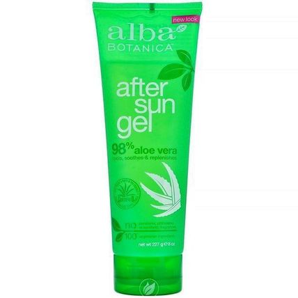 Alba After Sun Gel 98% ALOE VERA 8oz.