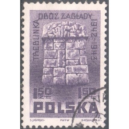 Poland 1962 - 1.50zt bluish violet - Treblinka - used