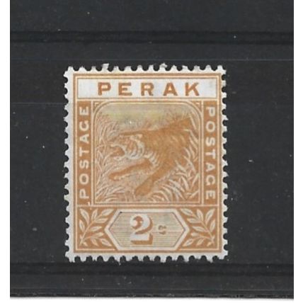 Perak.SG63 2c Orange.Mounted Mint.Jan25b
