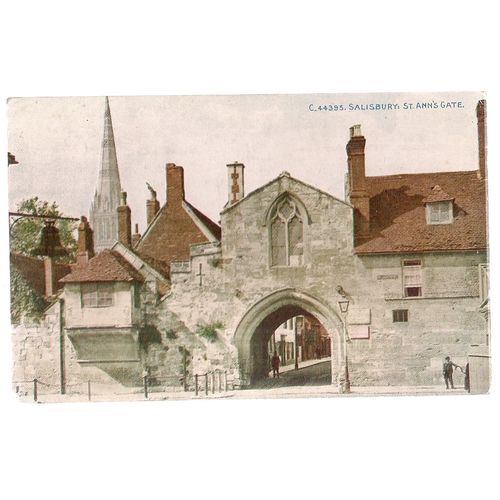 ST. ANN'S GATE, SALISBURY, WILTSHIRE unused vintage postcard c. 1900/10 #