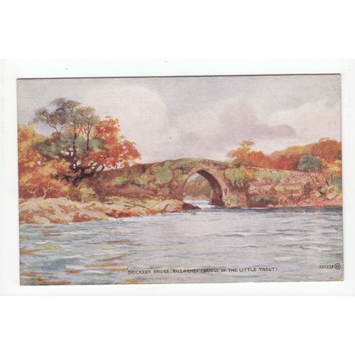 Brickeen Bridge Killarney Co Kerry Ireland Art Postcard 205228