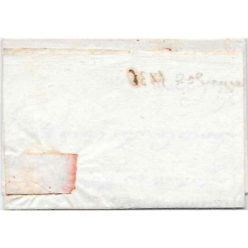 Spain Stampless 1830 Cataluna #S.37 to Banna B-D=21