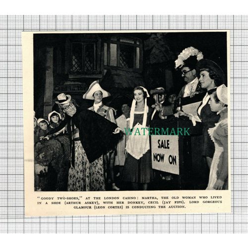C3040) Arthur Askey & Jay Fips Leon Gortez London Casino - 1951 Clip