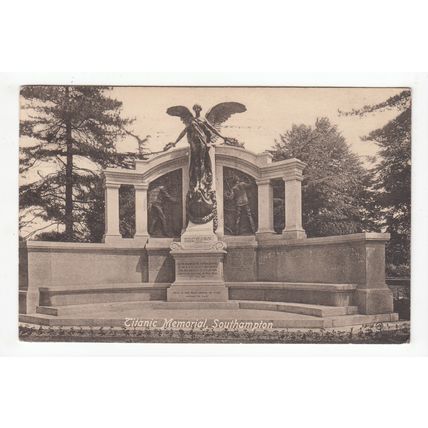 The Titanic Memorial Southampton Postcard 1917 Hampshire