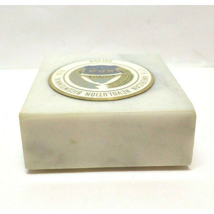 1776 American Revolution 1976 Bicentennial Paperweight Oregon White (E2)