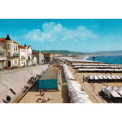 Nazare Beach Portugal Postcard used VGC