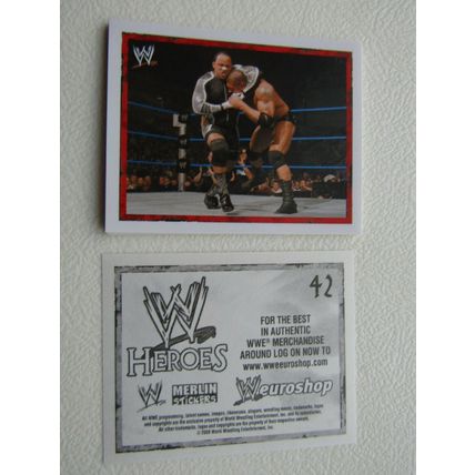 Topps - Merlin 2008 WWE Heroes Wresting Stickers 1-216 & P1-P15 Variants (EB2)