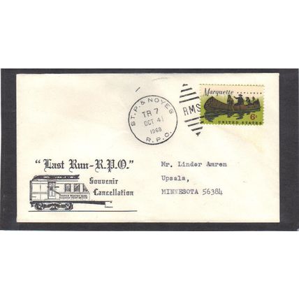 Event Last Run RPO 1356 6c Marquette (Cachet-Typed/A) CV39422