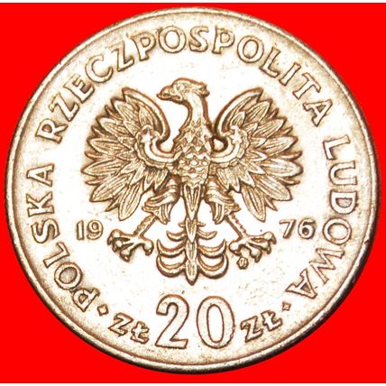 NOWOTKO (1893-1942): POLAND★ 20 ZLOTY 1976 TYPE (1974-1983)★LOW START★NO RESERVE