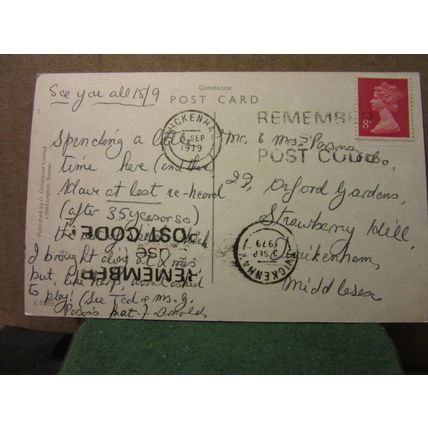 multiview, LITTLEHAMPTON, SUSSEX used postcard by Constance 1979 pm #
