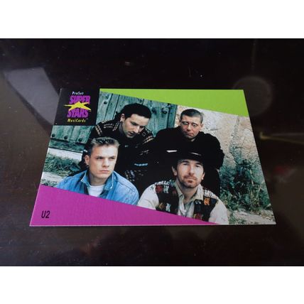 1991 Pro Set Super Stars MusiCards Card # 101 U2 Excellent-Mint (6) (SB)