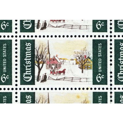 1384c, Mint Sheet of 50 With Light Green Color Omitted Error - Stuart Katz
