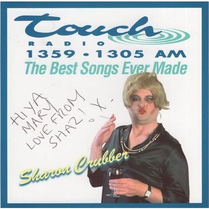 Sharon Crubber XXX Transvestite DJ Radio Touch Hand Signed Photo