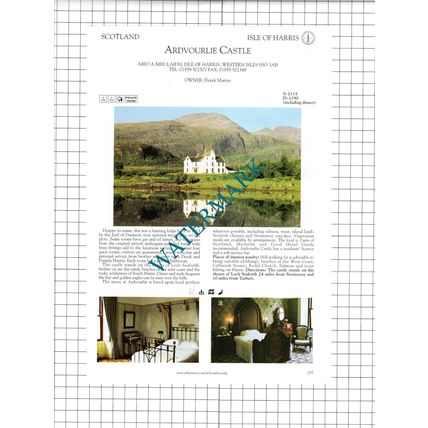 Ardvourlie Castle Isle Of Harris Ardsheal House Kentallen Advert- c.2001 Cutting